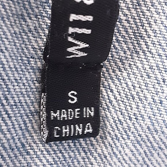 W118 by Walter Baker Distressed Jean Jacket Size Small - Picture 12 of 14